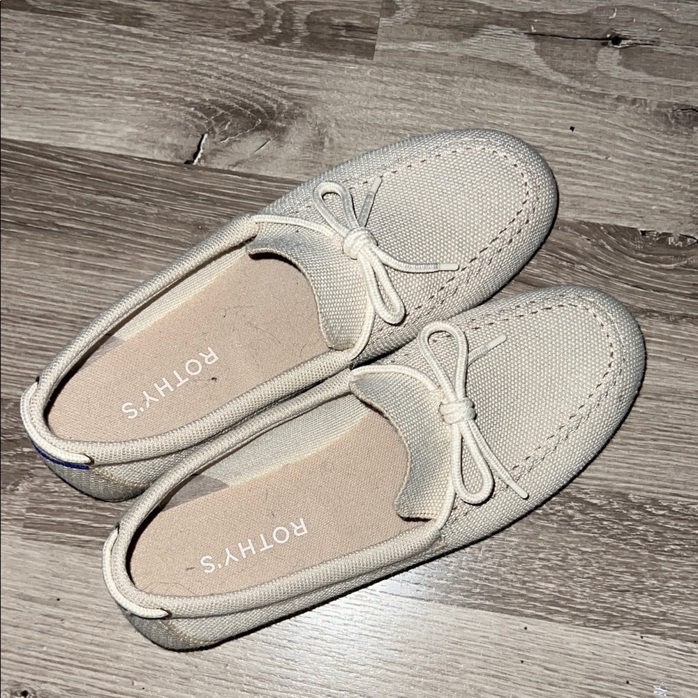 Rothy's Woman’s Cream Boat shoe